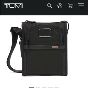 Alpha Tumi Pocket bag small ballistic nylon travel black